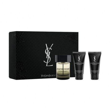 Парфюмированный набор мужской Yves Saint Laurent La Nuit De L'Homme (туалетная вода, 100 мл + гель для душа, 2*50 мл)