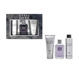 Парфюмированный набор мужской Guess Dare (туалетная вода, 100 мл + гель для душа, 200 мл + спрей для тела, 226 мл)