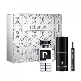 Парфюмированный набор Paco Rabanne Phantom мужской (дезодорант-спрей, 150 мл + туалетная вода, 100 мл + туалетная вода, 10 мл)