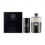 Парфюмированный набор мужской Gucci Guilty Pour Homme (туалетная вода, 90 мл + дезодорант-стик, 75 мл)