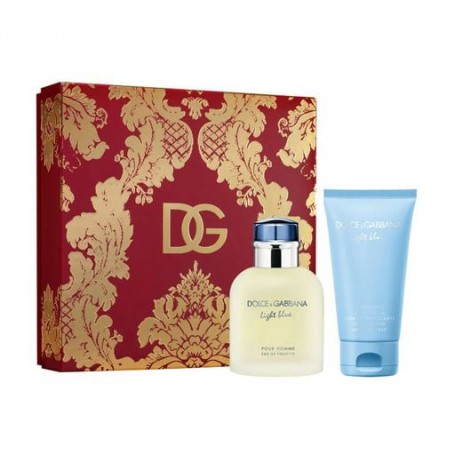 Парфюмированный набор мужской Dolce & Gabbana Light Blue Pour Homme (туалетная вода, 75 мл + крем для тела, 50 мл)