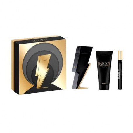 Парфюмированный набор мужской Carolina Herrera Bad Boy (туалетная вода, 100 мл + 10 мл + гель для душа, 100 мл)