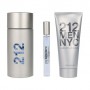 Парфюмированный набор мужской Carolina Herrera 212 Men (туалетная вода, 100 мл + гель после бритья, 100 мл + туалетная вода, 10 