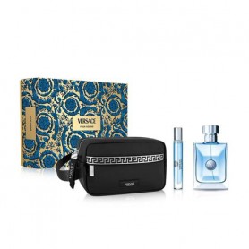 Парфюмированный набор Versace Pour Homme чоловічий (туалетная вода, 100 мл + туалетная вода, 10 мл + косметичка)