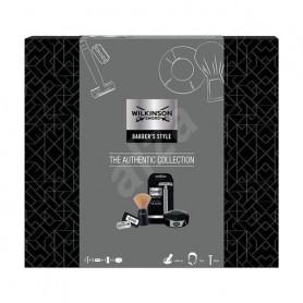 Набор для бритья мужской Wilkinson Sword Barber's Style The Authentic Collection (бритва + сменные лезвия, 5 шт + мыло, 125 г + 