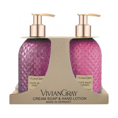 Набор для рук Vivian Gray White Musc & Ananas (мыло, 300 мл + лосьон, 300 мл)