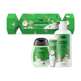 Подарочный набор Tink Superfood Set Happy Moments (гель для душа, 150 мл + бальзам для губ, 15 мл + крем для рук, 45 мл)