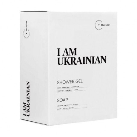 Набор для тела Delamark I Am Ukrainian (гель для душа, 500 мл + жидкое мыло, 500 мл)