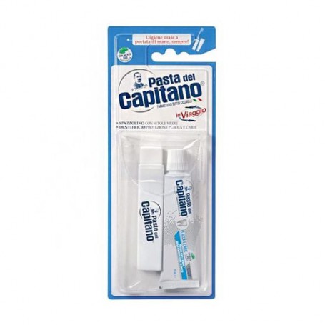 Набор для полости рта Pasta del Capitano Teeth Travel Kit (паста Plaque & Cavities, 25 мл + щетка, 1 шт)