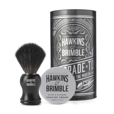 Набор для бритья мужской Hawkins & Brimble Shaving Gift Set (крем для бритья, 100 мл + помазок)