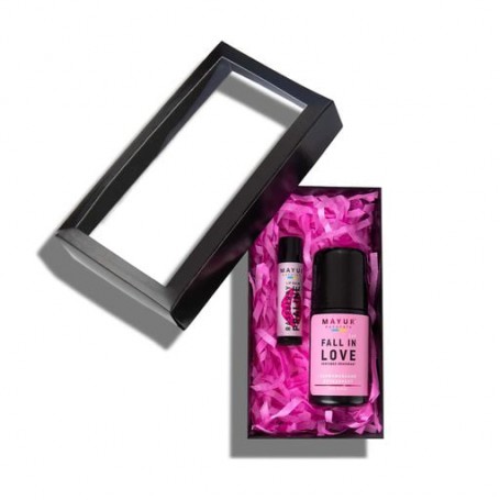 Подарочный набор для тела и губ Mayur Любовь и малина (бальзам для губ Малина, 5 г + дезодорант Fall In Love, 50 мл)