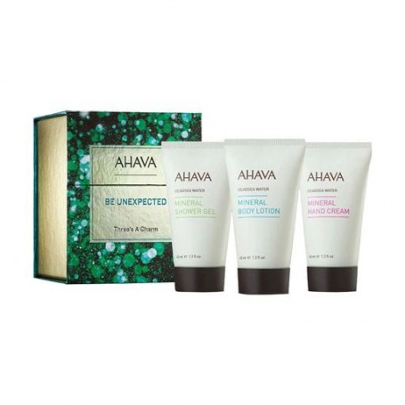 Набор для тела Ahava Be Unexpected Three's A Charm (гель для душа, 40 мл + лосьон для тела, 40 мл + крем для рук, 40 мл)