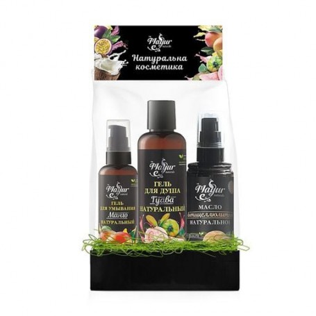 Набор для тела Mayur Манго и гуава (гель для душа Гуава, 200 мл + гель для умывания Манго, 100 мл + масло, 120 мл)