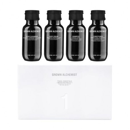 Набор для тела и волос Grown Alchemist Travel Essentials Kit (шампунь, 50 мл + кондиционер, 50 мл + гель для душа, 50 мл + крем 