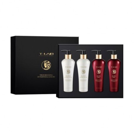 Набор для волос и тела T-LAB Professional Aura Oil, 4 предмета