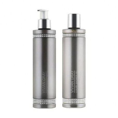 Набор для тела Vivian Gray Grey Crystals (гель для душа, 300 мл + лосьон для тела, 300 мл)