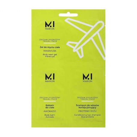 Дорожный набор Marion Travel Pack (гель для душа, 10 мл + бальзам для тела, 7 мл + шампунь, 7 мл)