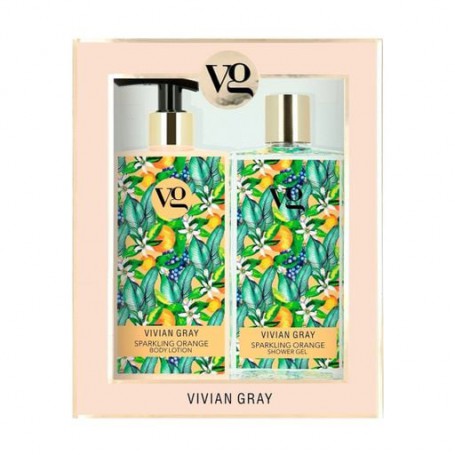 Набор для тела Vivian Gray Sparkling Orange (гель для душа, 350 мл + лосьон для тела, 350 мл)