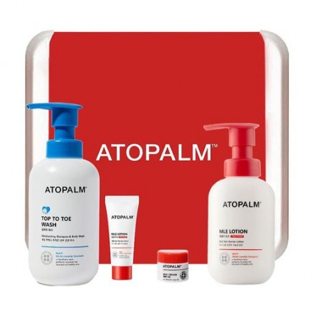 Набор Atopalm Essential Care Set (лосьон для тела, 200 мл + лосьон для тела, 20 мл + крем для лица, 8 мл + гель для душа, 300 мл