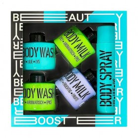 Набор для тела Mades Cosmetics Beauty Booster Голубая лилия и пикантный лайм, 5 предметов
