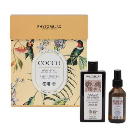 Набор для тела Phytorelax Laboratories Coconut (гель для душа, 250 мл + масло для лица, тела и волос, 100 мл)