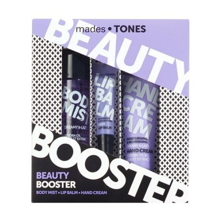 Набор для тела Mades Cosmetics Tones Dreamy & Lazy (спрей для тела, 50 мл + бальзам для губ, 15 мл + крем для рук, 65 мл)