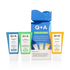 Подарочный набор для тела Q+A Bodycare Heroes Gift Set (гель, 50 мл + скраб, 50 мл + крем, 50 мл)