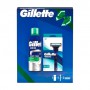 Подарочный набор мужской Gillette Mach3 Sport (станок + сменные картриджи, 2 шт + гель для бритья, 200 мл)
