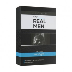 Косметический набор мужской Liora For Real Men Mixfight (гель для душа, 250 мл + шампунь для волос и тела, 250 мл)
