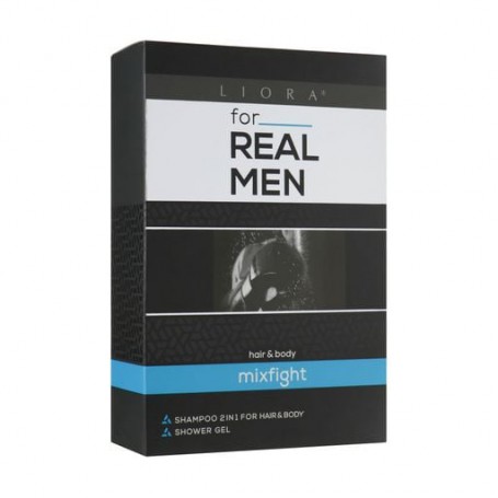 Косметический набор мужской Liora For Real Men Mixfight (гель для душа, 250 мл + шампунь для волос и тела, 250 мл)