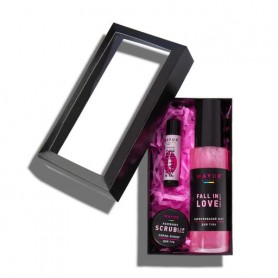 Набор для тела и лица Mayur Малиновая влюбленность (мист для тела, 100 мл + бальзам для губ, 5 г + скраб для губ, 15 г)