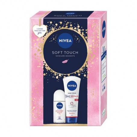 Подарочный набор женский NIVEA Soft Touch (антиперспирант шариковый, 50 мл + крем для рук, 100 мл)