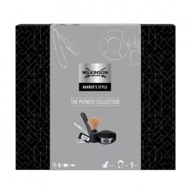 Набор для бритья мужской Wilkinson Sword Barber's Style The Pioneer Collection (опасная бритва + сменные лезвия, 5 шт + мыло, 12