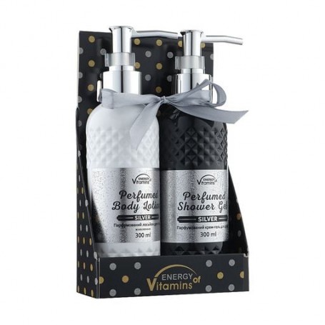Подарочный набор для тела ENERGY of Vitamins Silver(крем-гель для душа Silver, 300 мл + лосьон для тела Silver, 300 мл)