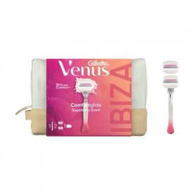 Подарочный набор женский Gillette Venus Comfortglide Sugarberry Scent (станок + сменные катриджи, 2 шт + косметичка)