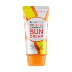 Солнцезащитный крем для лица FarmStay Oil-Free UV Defence Sun SPF 50+ со стволовыми клетками винограда, 70 мл