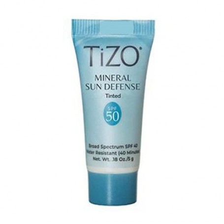 Минеральный солнцезащитный крем для лица и тела TiZO Mineral Sun Defense Tinted SPF 50 с оттенком, 5 г
