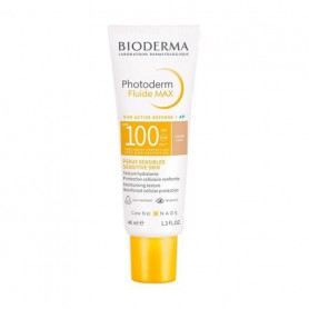 Солнцезащитный тональный флюид для лица Bioderma Photoderm Fluide Мах SPF 100 PA ++++ для чувствительной кожи, светлый, 40 мл