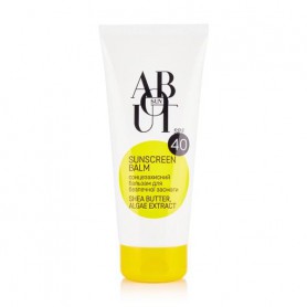 Солнцезащитный бальзам для безопасного загара ABOUT sun Sunscreen Balm SPF 40, 200 мл