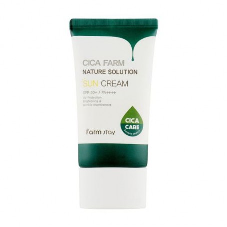 Солнцезащитный крем для лица FarmStay Cica Farm Nature Solution Sun Cream SPF 50+PA++++ с центеллой, 50 г