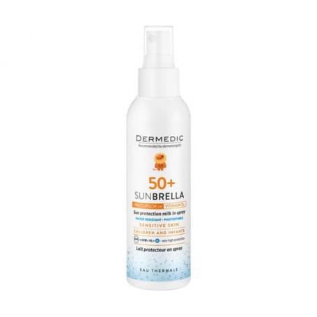 Детский солнцезащитный спрей для лица и тела Dermedic Sunbrella Baby Spray SPF 50+, 150 мл