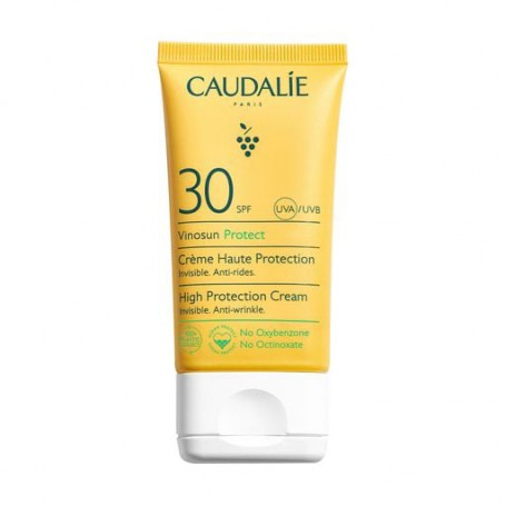 Солнцезащитный крем для лица Caudalie Vinosun Protect High Protection Cream SPF 30, 50 мл