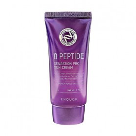 Солнцезащитный крем для лица Enough 8 Peptide Sensation Pro Sun Cream с пептидами, 50 г