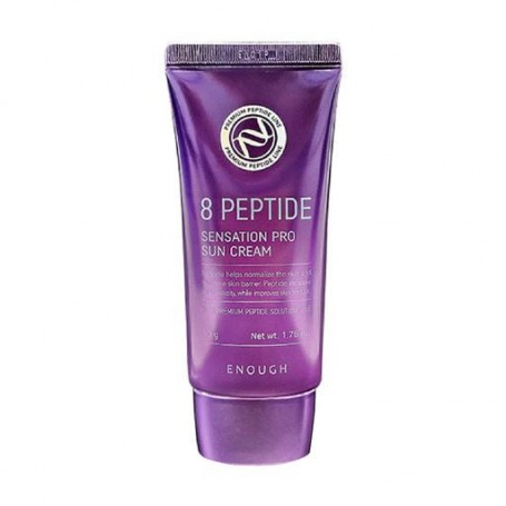 Солнцезащитный крем для лица Enough 8 Peptide Sensation Pro Sun Cream с пептидами, 50 г