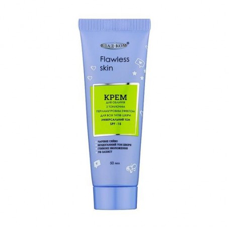 Крем для лица Владіком Flawless Skin, SPF 15, для всех типов кожи, с тонирующим перламутровым эффектом, 50 мл