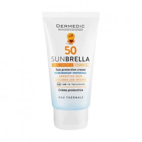Детский солнцезащитный крем для лица и тела Dermedic Sunbrella Baby Cream SPF 50, 50 мл