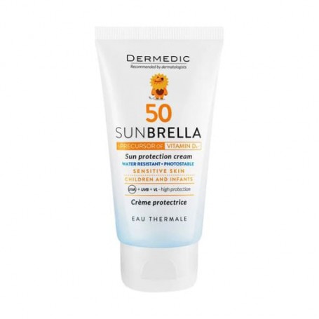 Детский солнцезащитный крем для лица и тела Dermedic Sunbrella Baby Cream SPF 50, 50 мл