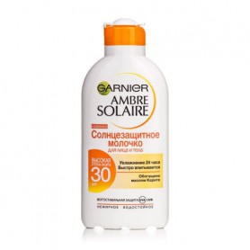 Молочко для загара Garnier Ambre Solaire Ультраувлажняющее, защитное SPF30, 200 мл