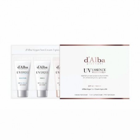 Набор солнцезащитных кремов D'Alba Vegan 3-Piece Sun Cream Kit, 3*5 мл