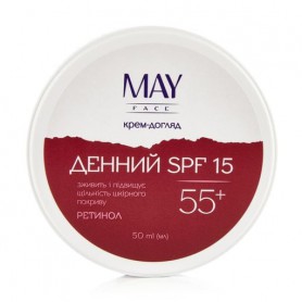 Дневной крем-уход для лица MAY face SPF 15, 55+, 50 мл